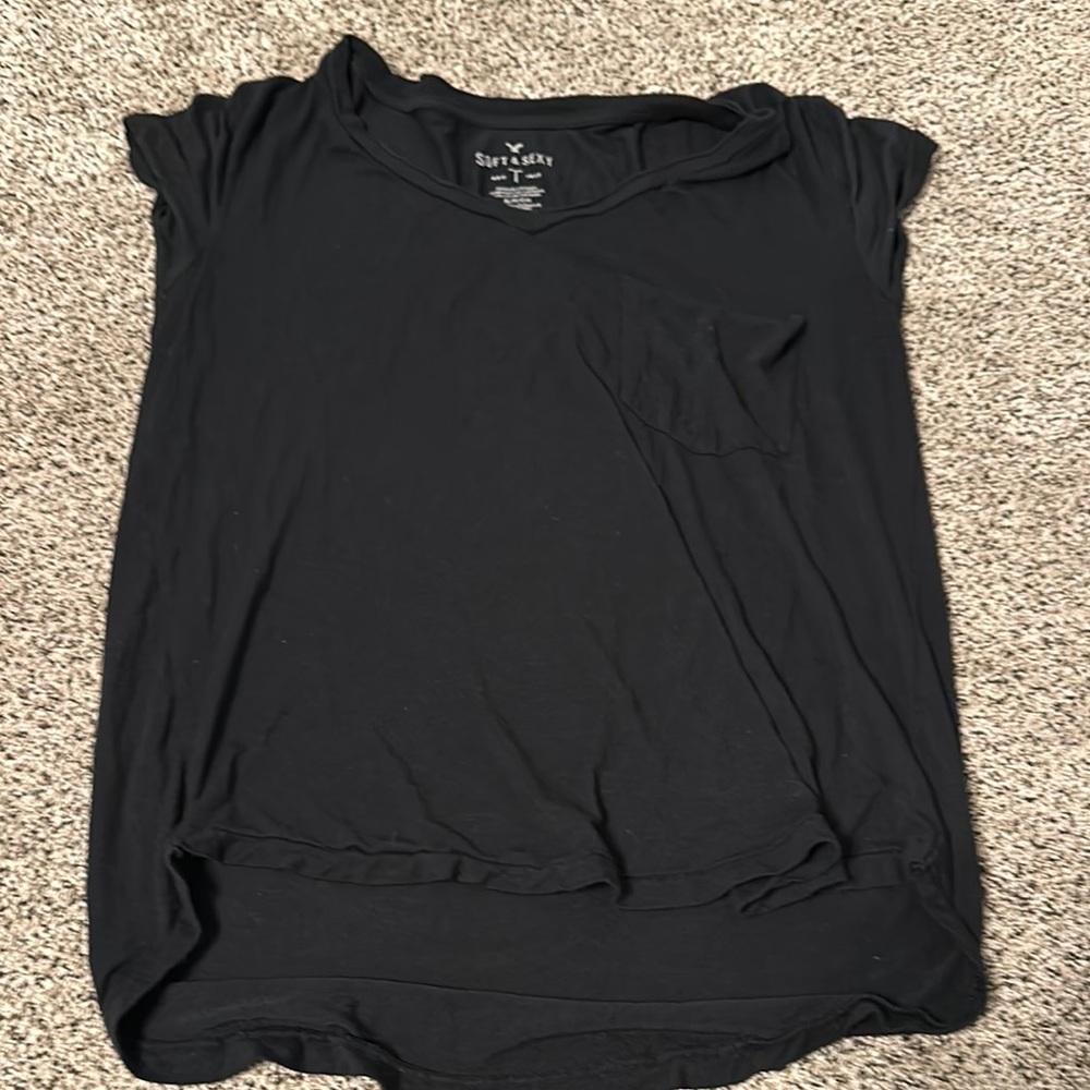 Soft Surroundings Black T-Shirt